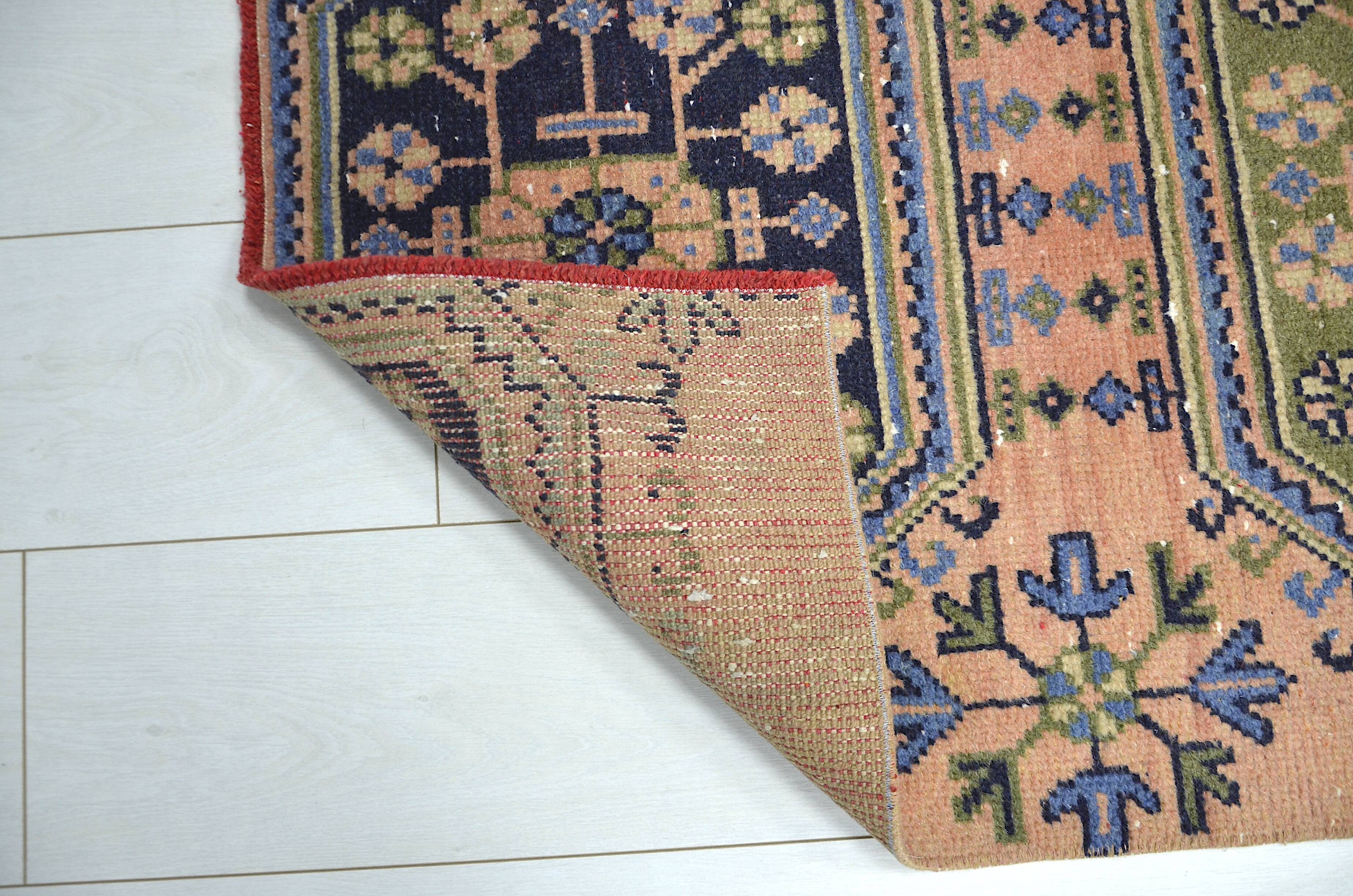 Orange & Green Turkish Runner sku 2241