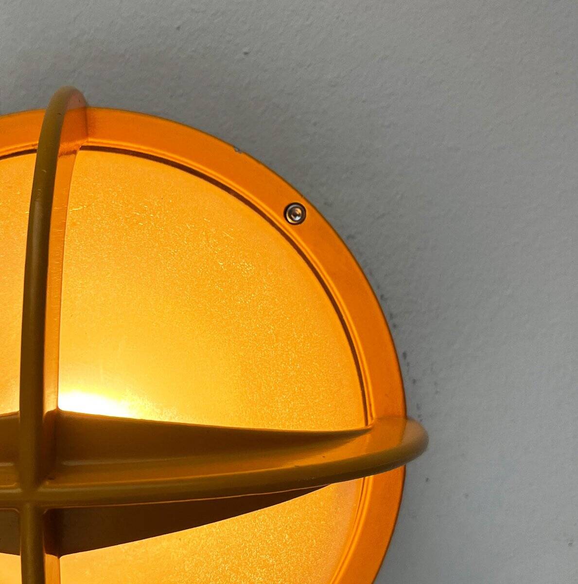 Mid-century Danish metal outdoor wall lamp model Pirate by Eva Koppel, Nils Koppel, Gert Edstrand for Nordisk Solar, 1960s.
