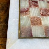 Marble and onyx chess set