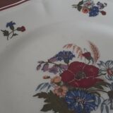 Assiette fleurie sarreguemines