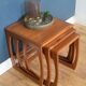 Restored G Plan Fresco Style Nest Of Three Teak Coffee Tables