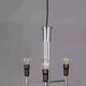 Chrome pendant light, Italian design, 60s