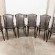 Set of 6 chairs Bistrot Baumann ref 22 curved wood