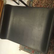 Tabouret en cuir, Danemark, années 1960