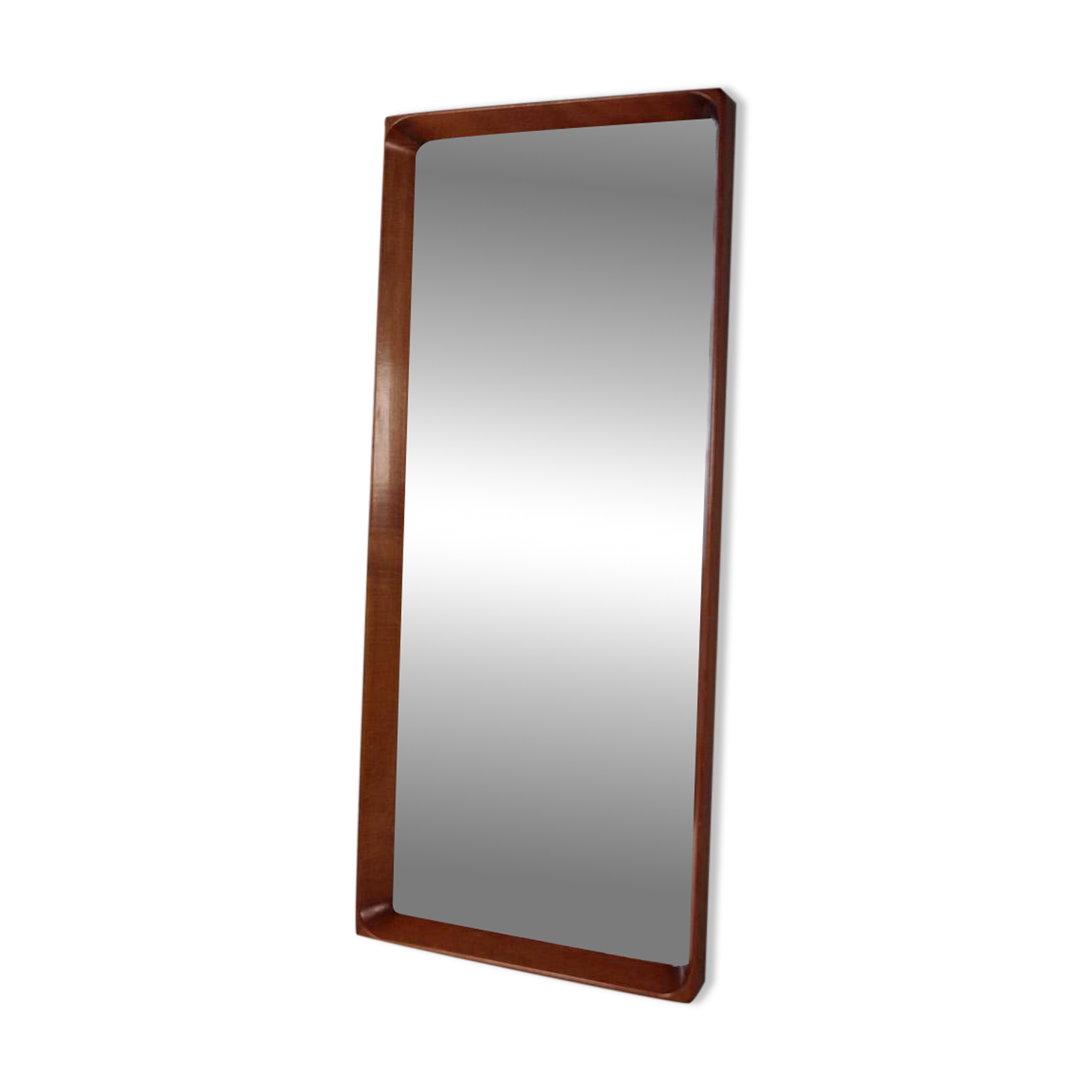 Modern Swedish mirror in mahogany from the 1940s.