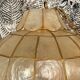 Suspension vintage nacre et laiton
