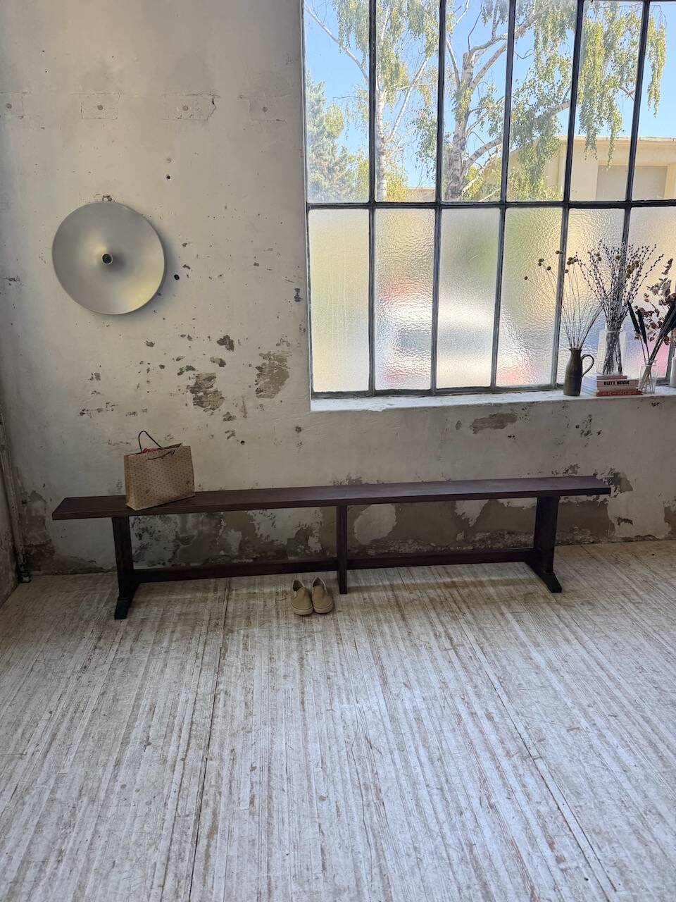 Oak bench 260 cm (2 available)