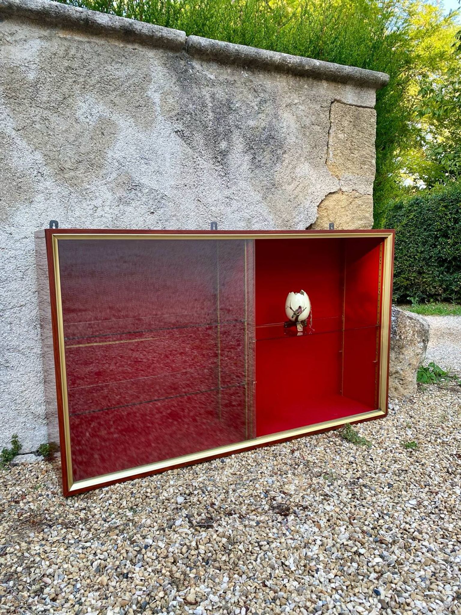 Large vintage 70s display case