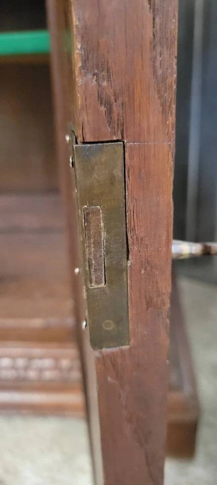 19th century carved solid wood hunting lodge sideboard