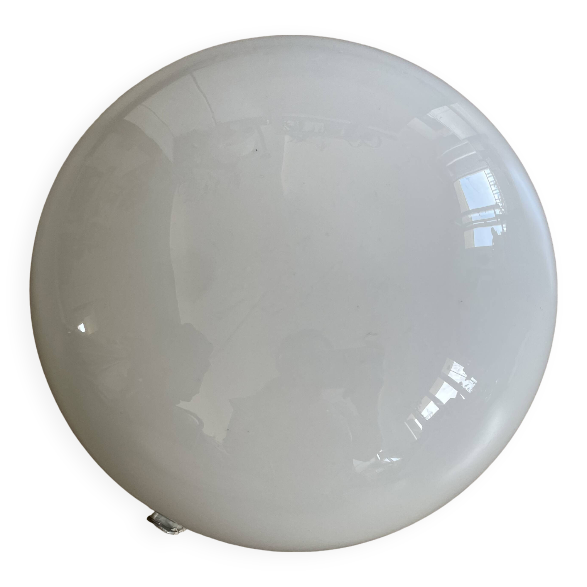 Large opaline wall or ceiling light D24cm