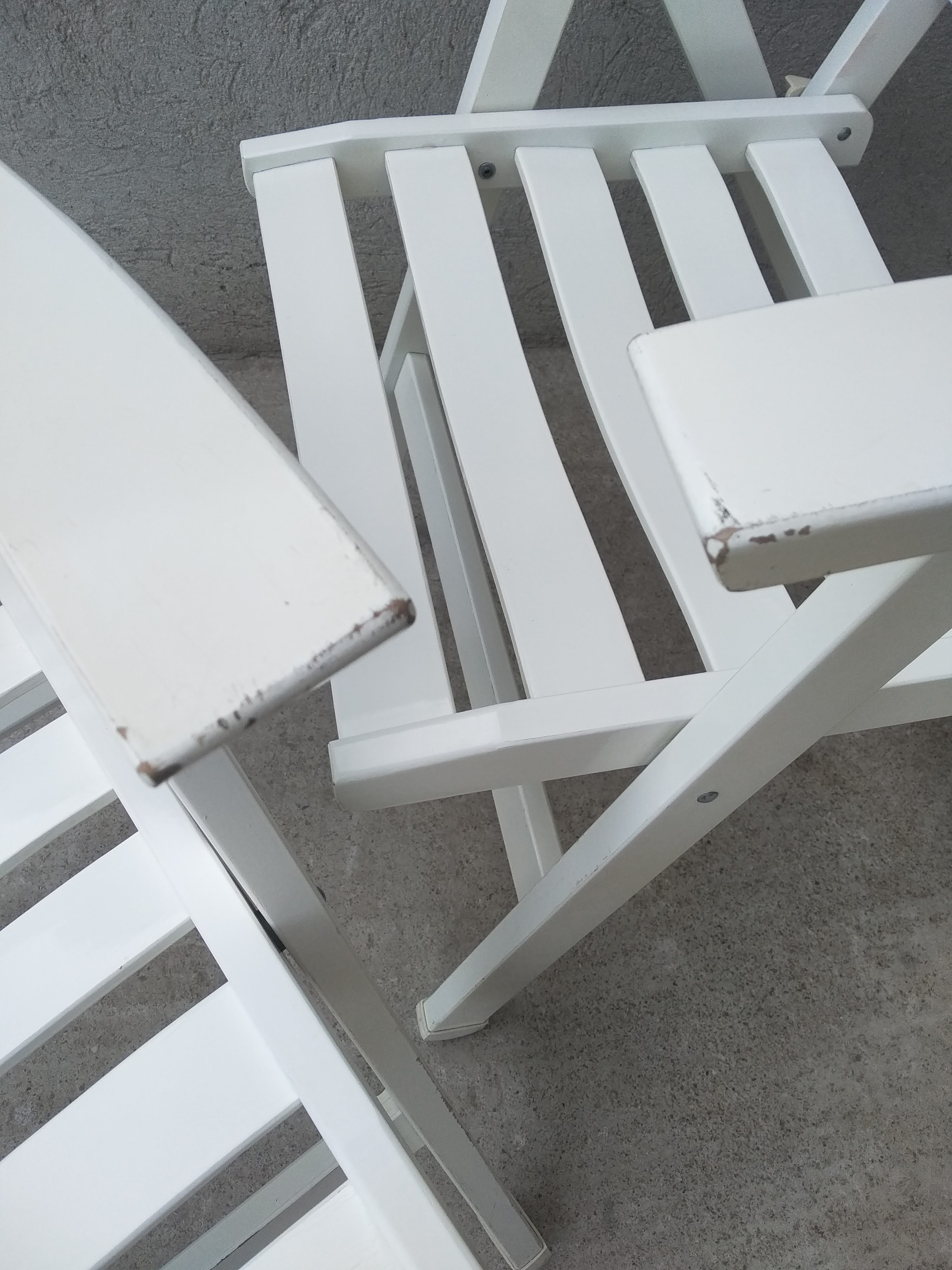 Folding wooden garden chairs Foppapedretti Vintage Italy