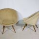 Mid-Century Shell Lounge Chairs in the Style of Jean Royère, Set of 2, 1950