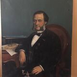 Portrait of a man, oil on canvas, 19th century