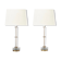 Paire de lampes scandinaves en verre