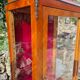 Marquetry showcase Louis XV style twentieth century