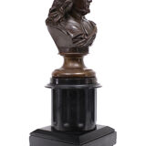 Bronze bust jacob van campen, 1595 - 1675, sculptor jacques elion 1842-1893