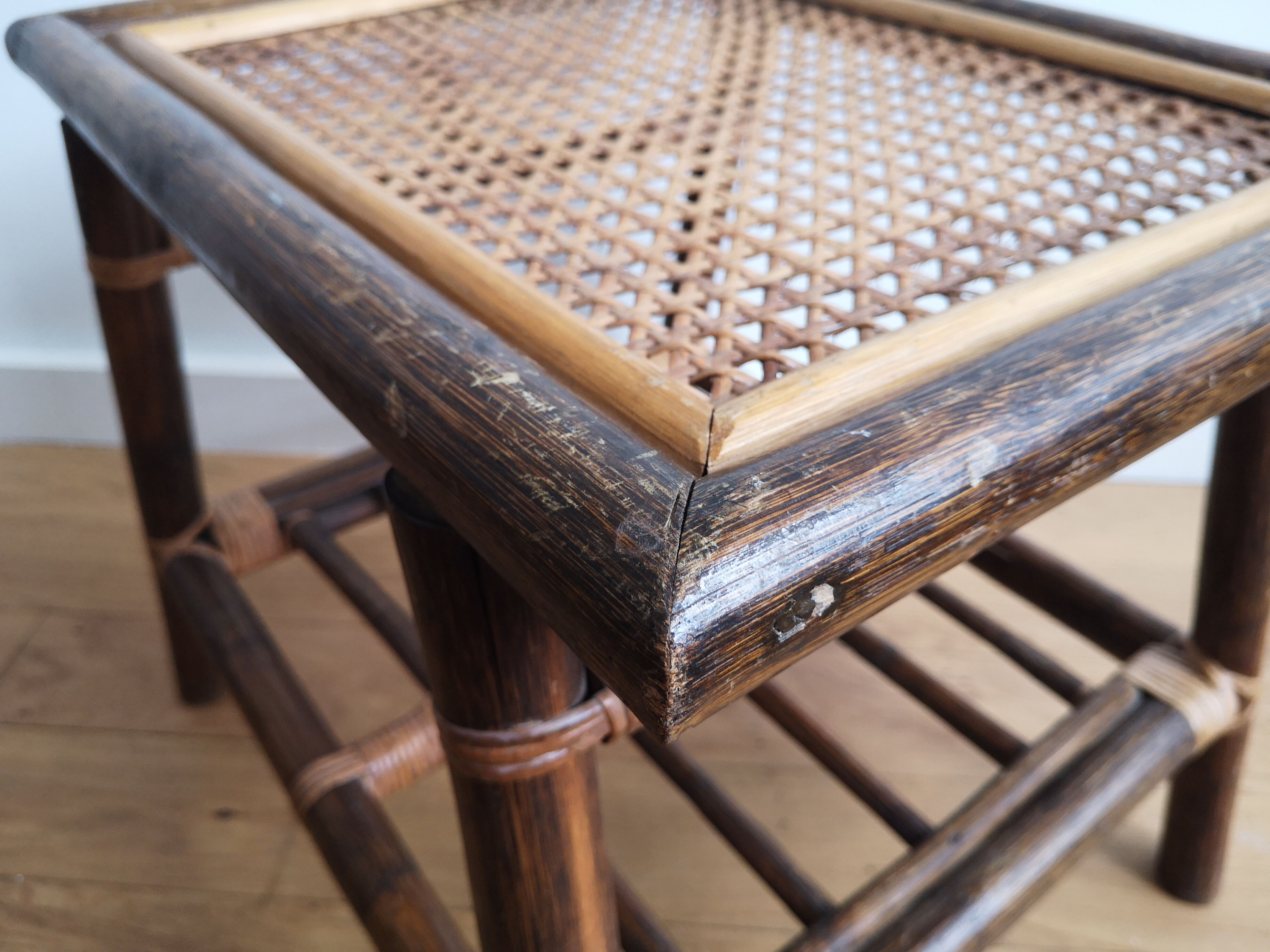 Bamboo coffee table and canning