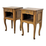 Pair of vintage 50's bedside tables