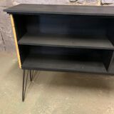 Vintage rattan and metal bar 1960