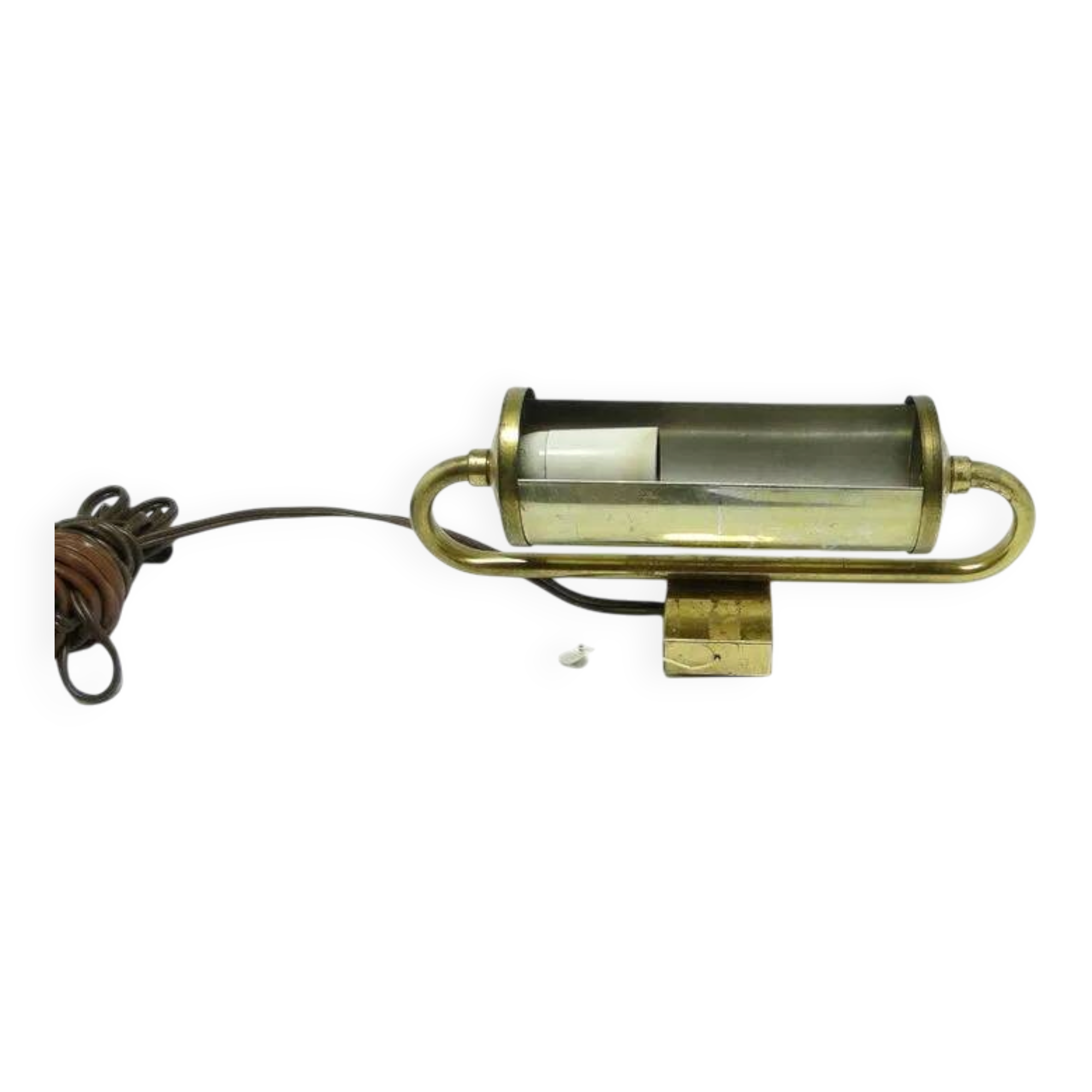 ACJ Wall Light under the Picture, mid-century modern, brass, Poland, 1950s