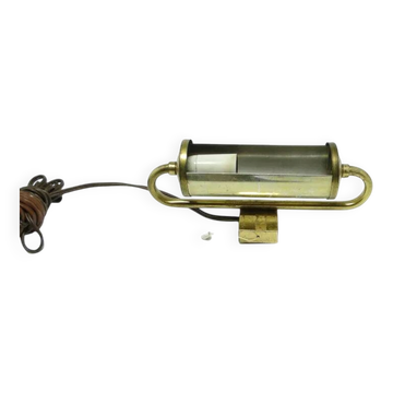 ACJ Wall Light under the Picture, mid-century modern, brass, Poland, 1950s