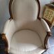 pair of Louis XVI style bergères armchairs