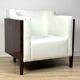 Fauteuil Art Déco "New York" – Placage en ébène de Macassar