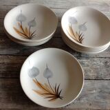 Series of 11 hollow plates