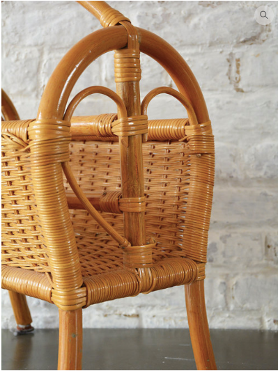 Odette rattan magazine rack