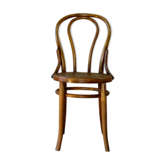 Chaise bistrot bois-courbé N°18 1/2 assise bois claire, 1910