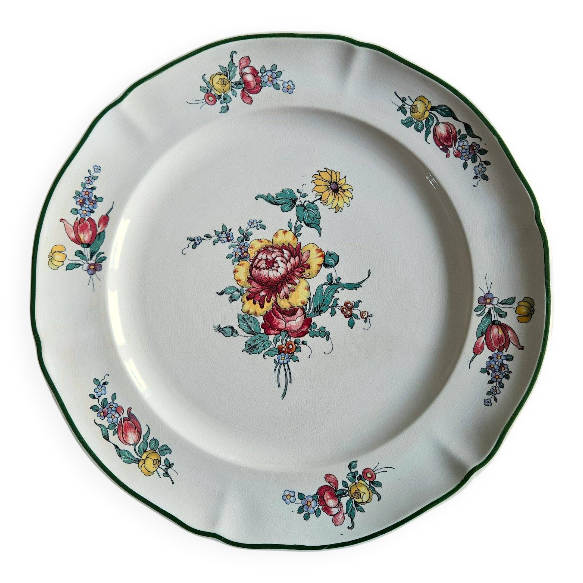 Antique earthenware serving dish from Villeroy & Boch