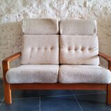 Vintage solid wood sofa