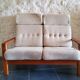 Vintage solid wood sofa