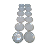 12 Flat plates Longpré / Longwy