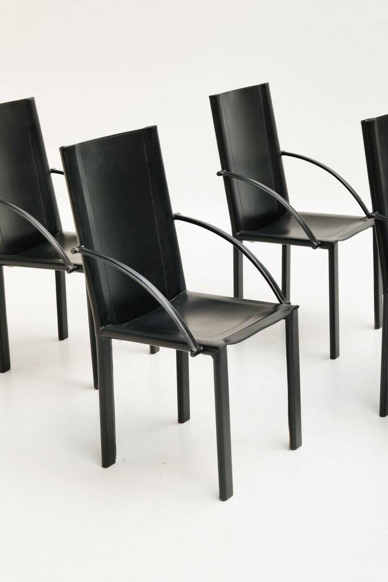 Fauteuils par Carlo Bartoli pour Matteo Grassi, 1980s, set de 4