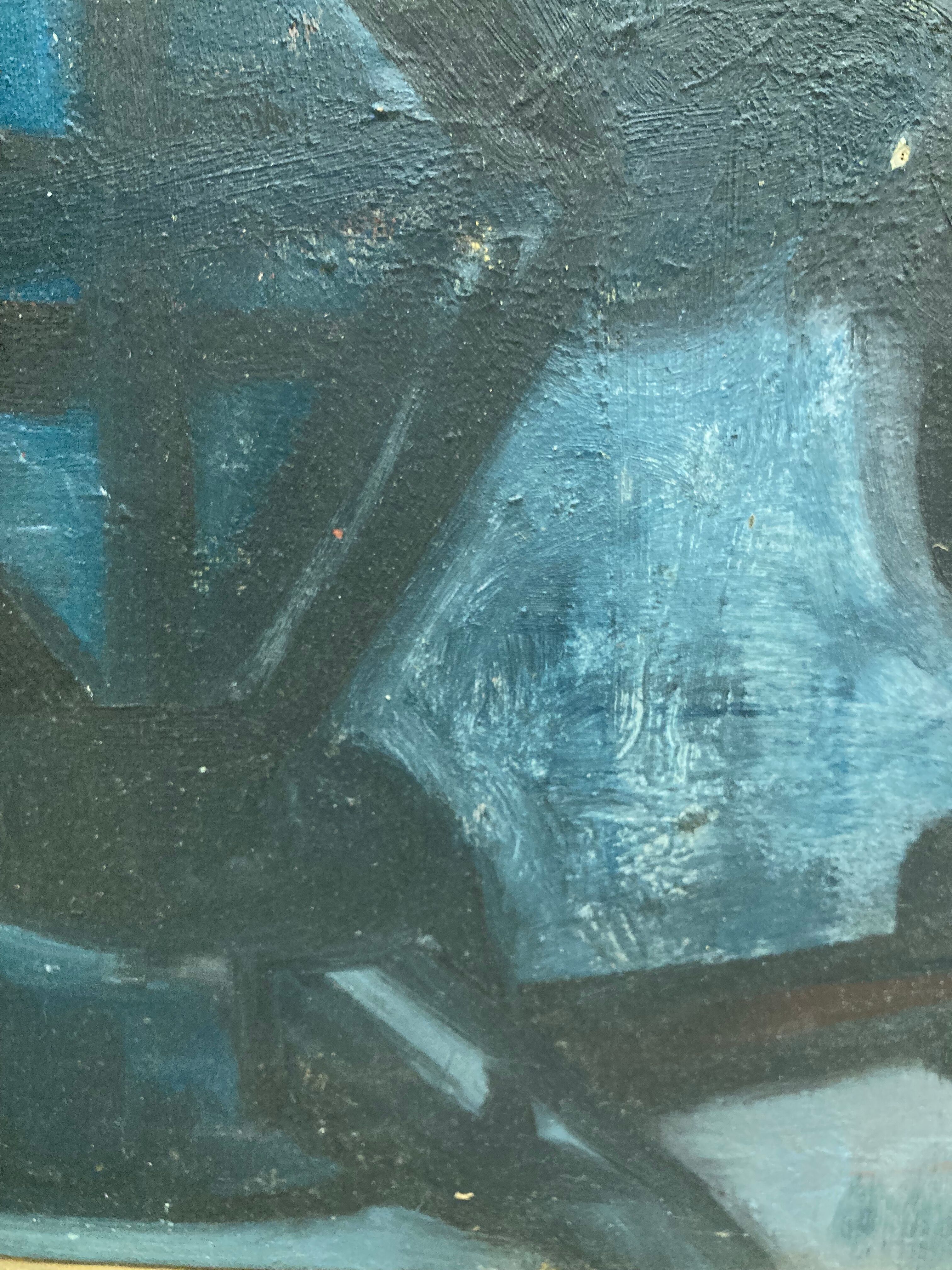 Oil on canvas vintage