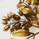 Gilded Italian Hollywood Regency metal wall lamp or flush light by Hans Kögl