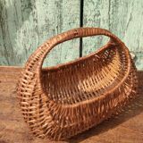 Vintage basket in woven wicker