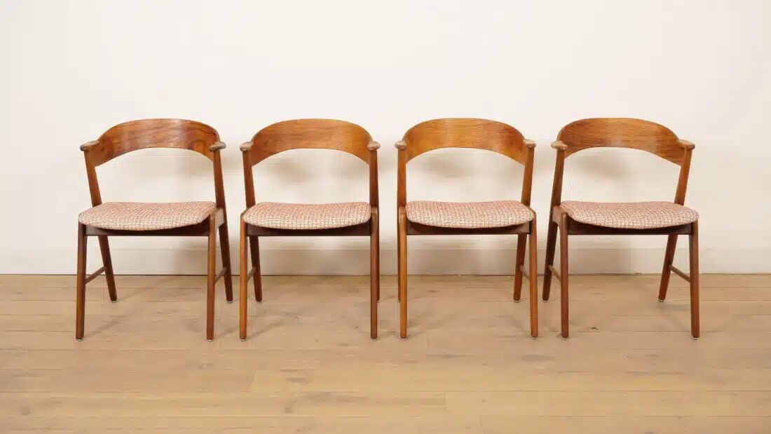 4 x dining chairs | Korup Stolefabrik | KS 21 | Re-upholstered