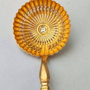Cuillère à tamiser le sucre en argent et argent doré