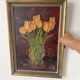 Painting yellow tulip flowers