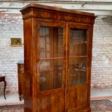 Library in mahogany flammé period Louis Philippe XIXth