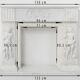 French Carrara marble fire place with Adam and Eve decoration