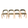 Set de 4 chaises gondoles Baumann
