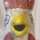 Large ceramic rooster pitcher Deruta