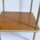 Vintage side table in brown formica