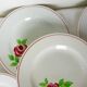5 assiettes plates modèle Rose Mai