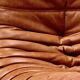 Togo lounge chairs in cognac cow leather attributed to Michel Ducaroy for Ligne Roset, set of 2