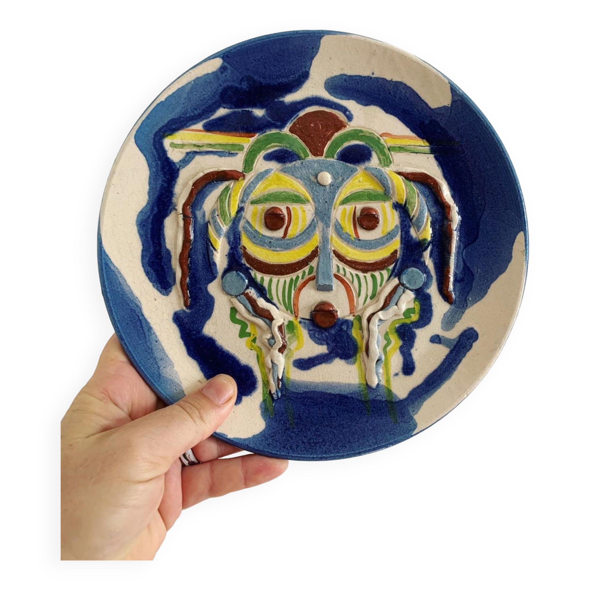 Old decorative plate - African art