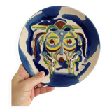 Ancienne assiette décorative -Art africain